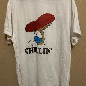 Smurfs Mushroom Tee size XL